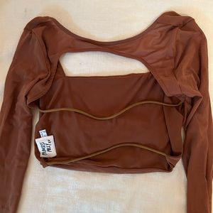 Princess Polly going out crop top open back ruched